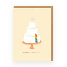 OHH DEER Greeting Card Congratulations Rainbow Cake