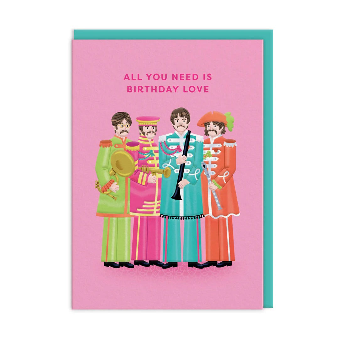 OHH DEER Greeting Card The Beatles