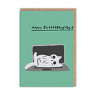 OHH DEER Greeting Card Laptop Kitten Mini