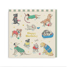 OHH DEER Greeting Card Dogs Mini Square