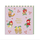 OHH DEER Greeting Card HBD Bestie Mini Square