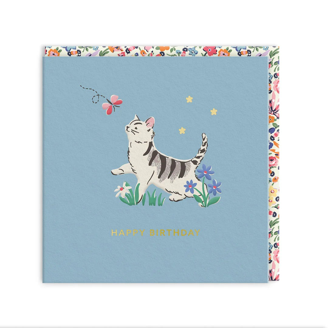 OHH DEER Greeting Card Kitten Mini Square