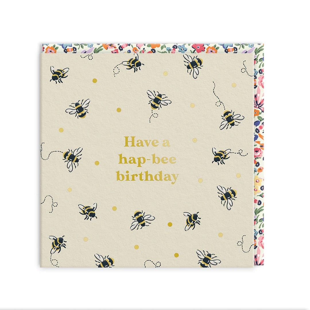 OHH DEER Greeting Card Bees Mini Square