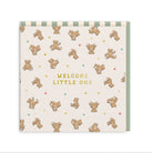 OHH DEER Greeting Card New Baby Bear Mini Square