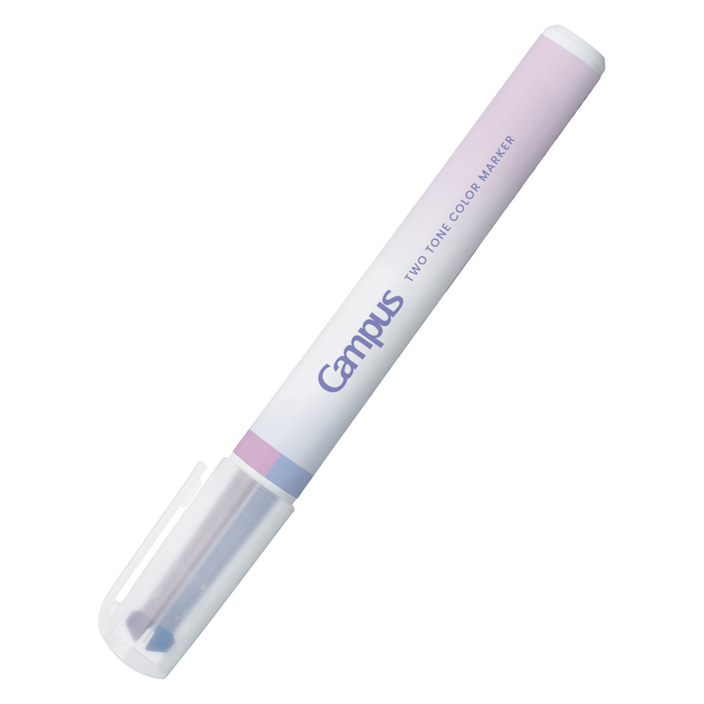 KOKUYO Mark+ 2 Tone Positive & Relax Marker Pen Lavender & Violet Pink