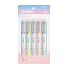 KOKUYO Mark+ 2 Tone Positive & Relax Marker Pen 5-pieces Colour Set