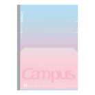 KOKUYO Campus Positive & Relax Flat Notebook B5 Dot Line 7mm 30-Sheets Sunrise Pink