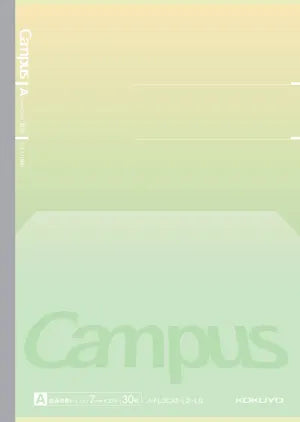 KOKUYO Campus Positive & Relax Flat Notebook B5 Dot Line 7mm 30-Sheets Citrus Green
