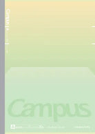 KOKUYO Campus Positive & Relax Flat Notebook B5 Dot Line 7mm 30-Sheets Citrus Green