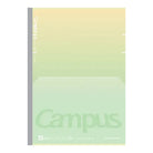 KOKUYO Campus Positive & Relax Flat Notebook B5 Dot Line 7mm 30-Sheets Citrus Green