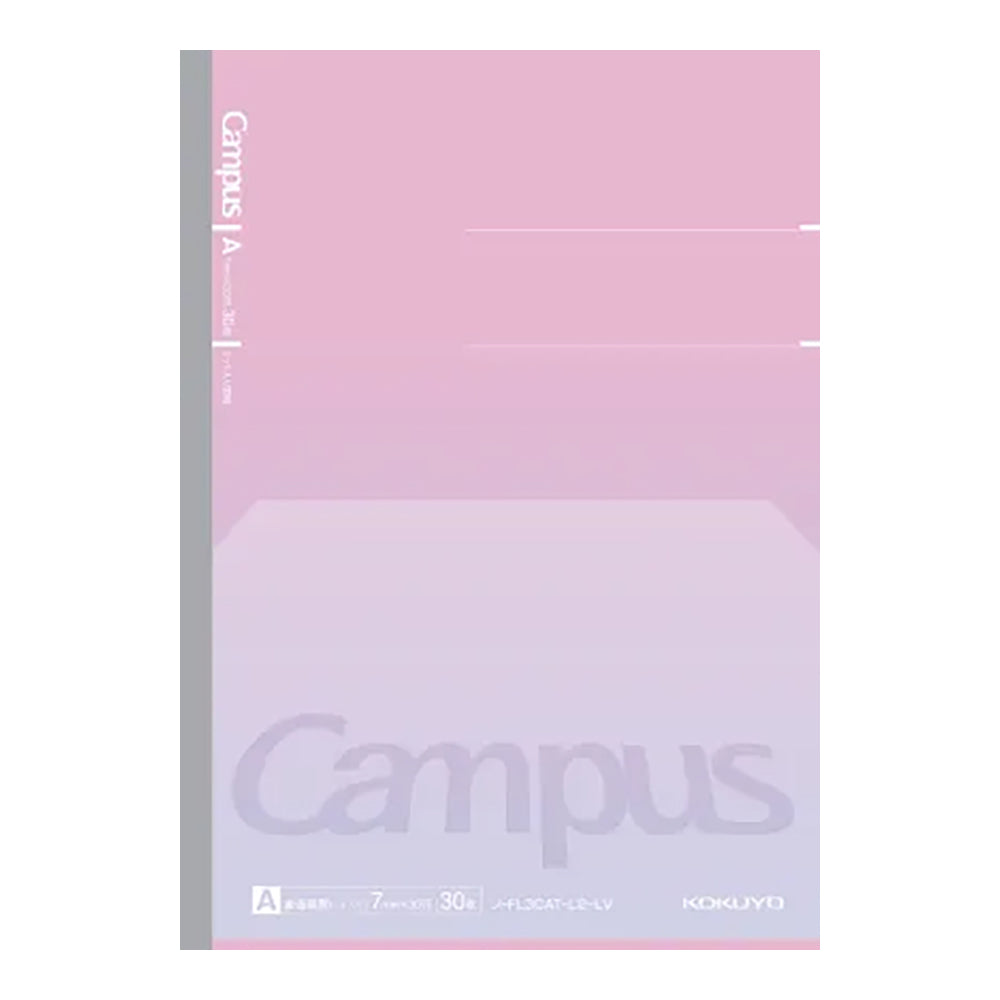 KOKUYO Campus Positive & Relax Flat Notebook B5 Dot Line 7mm 30-Sheets Twilight Purple