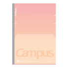 KOKUYO Campus Positive & Relax Flat Notebook B5 Dot Line 7mm 30-Sheets Sunset Coral