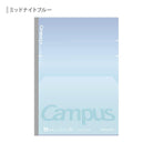 KOKUYO Campus Positive & Relax Flat Notebook B5 Dot Line 7mm 30-Sheets Midnight Blue
