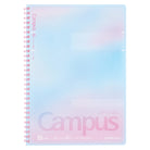 KOKUYO Campus Positive & Relax Soft Ring Notebook B5 Dot Line 6mm 40-Sheets Sunrise Pink