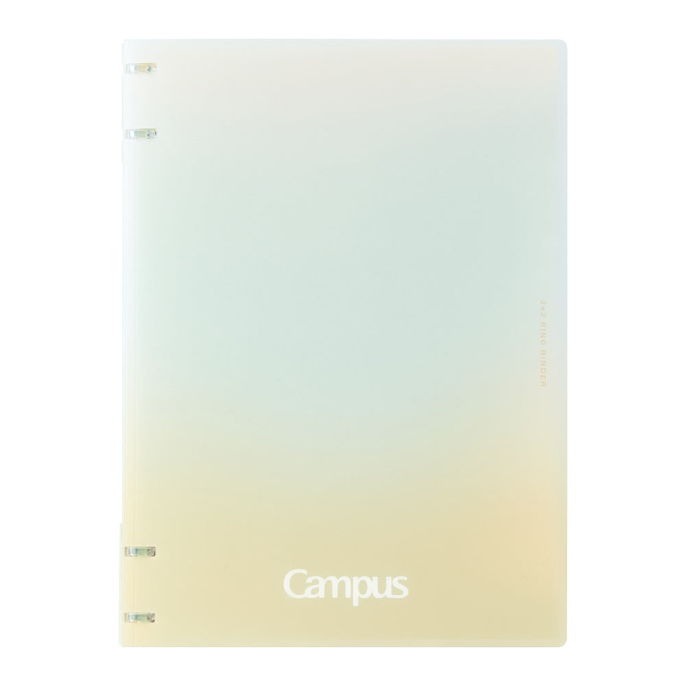 KOKUYO Campus Positive & Relax 4-Hole Binder Notebook B5 40-Sheets Sun Yellow