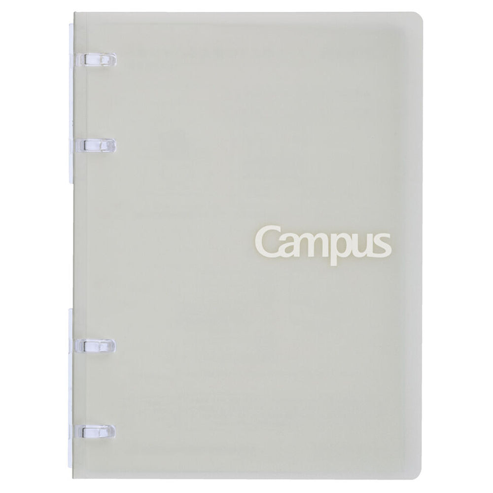 KOKUYO Campus 2x2 Ring Binder Notebook A6 40-Sheets Grey