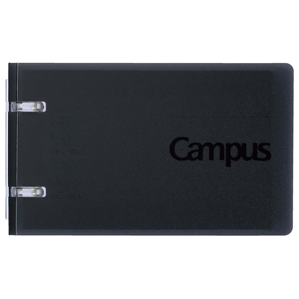 KOKUYO Campus 2x2 Ring Binder Notebook A7 60-Sheets Black