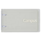 KOKUYO Campus 2x2 Ring Binder Notebook A7 60-Sheets Grey