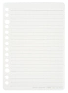 KOKUYO Silky Smooth Loose Leaf Line 6mm 50-Sheets A6