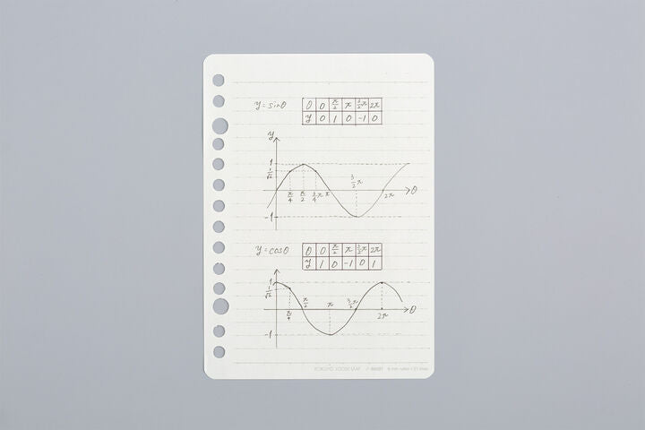 KOKUYO Silky Smooth Loose Leaf Line 6mm 50-Sheets A6