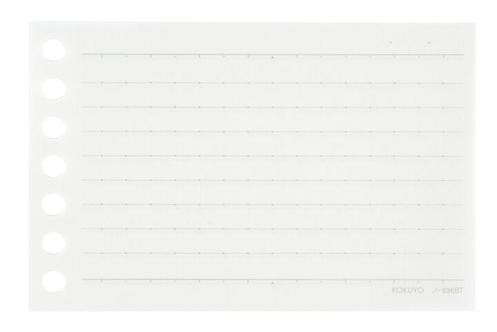 KOKUYO Silky Smooth Loose Leaf Line 6mm 50-Sheets A7