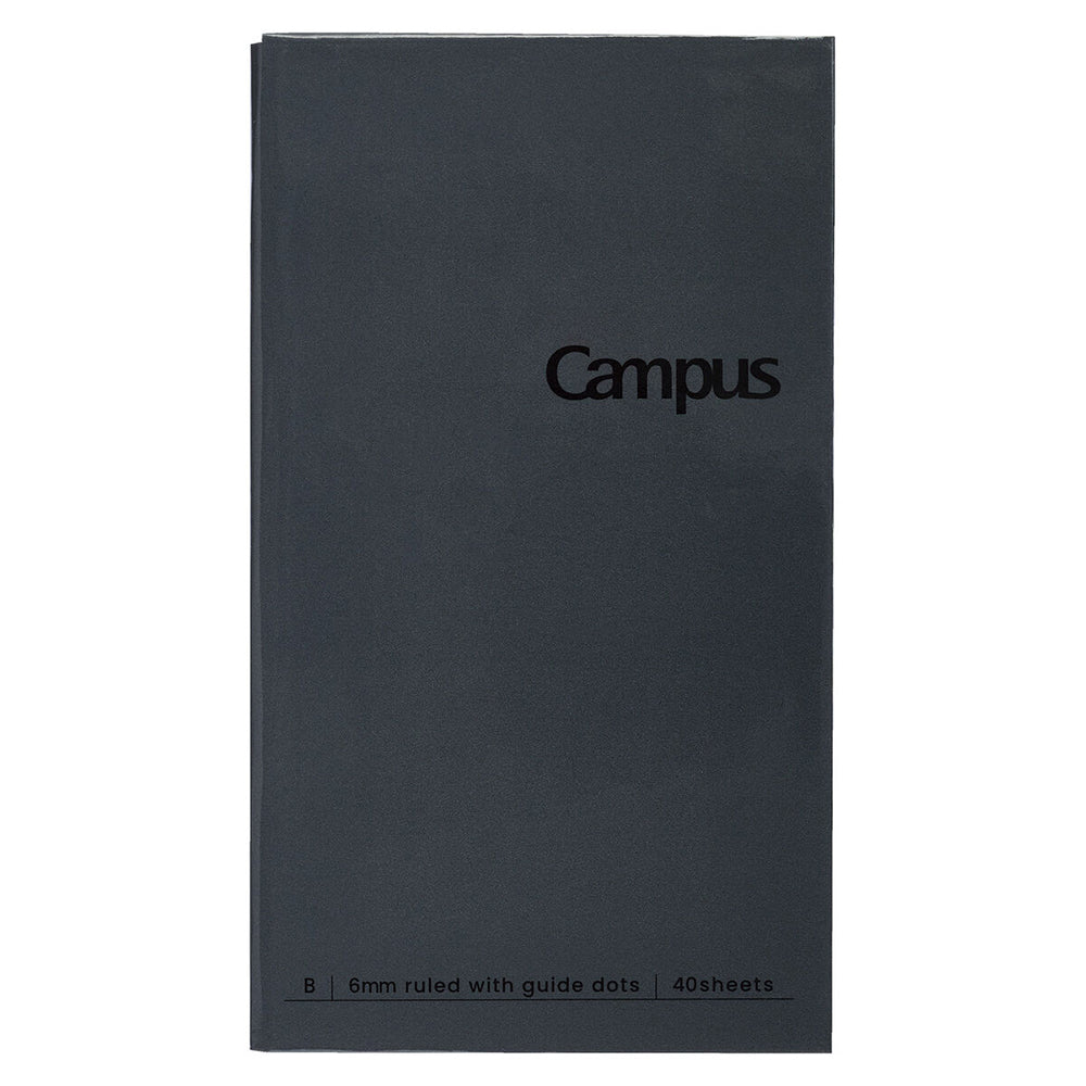 KOKUYO Campus Pocketable Notebook Dot Line 6mm 40-Sheets Black