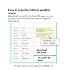 KOKUYO Campus Pocketable Notebook Dot Line 6mm 40-Sheets Black