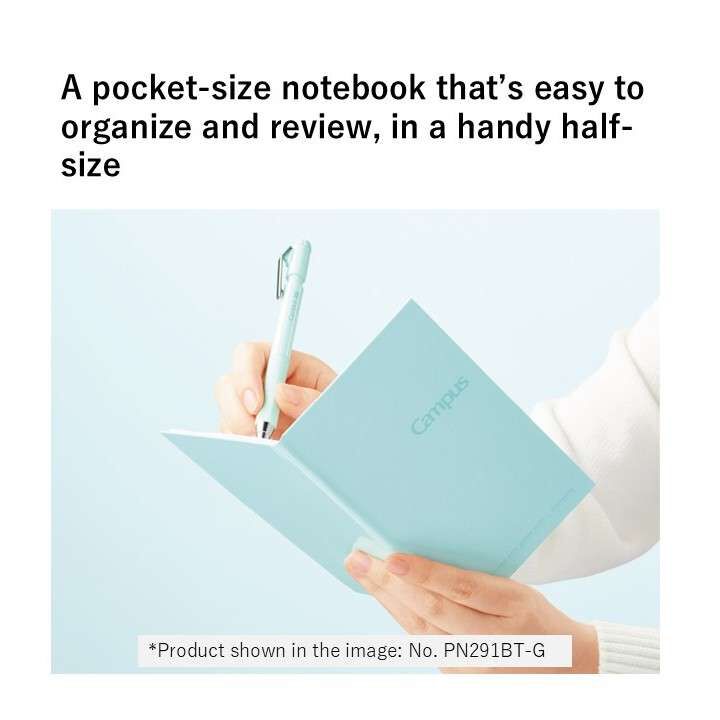 KOKUYO Campus Pocketable Notebook Dot Line 6mm 40-Sheets Black