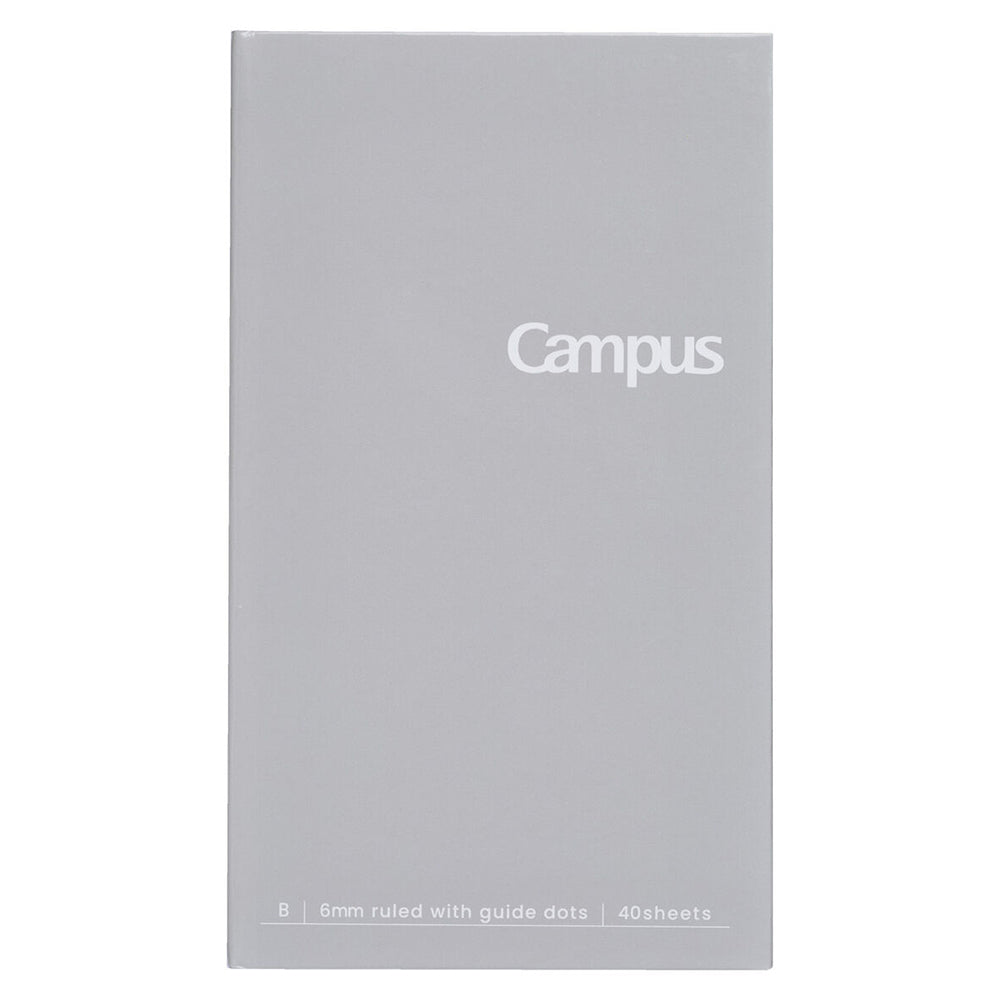 KOKUYO Campus Pocketable Notebook Dot Line 6mm 40-Sheets Grey
