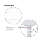 KOKUYO Campus Soft Ring Notebook A7 Dot Line 6mm 50-Sheets Black