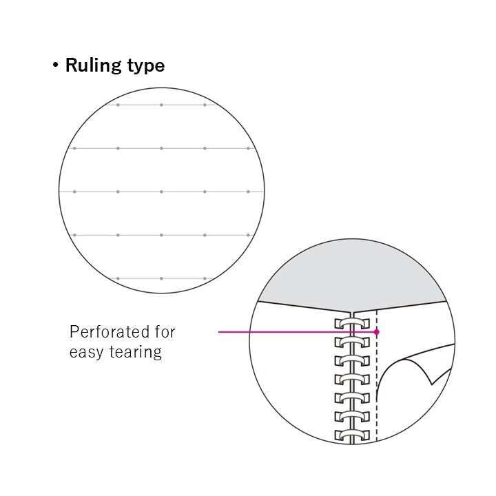 KOKUYO Campus Soft Ring Notebook A7 Dot Line 6mm 50-Sheets Black