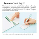 KOKUYO Campus Soft Ring Notebook A7 Dot Line 6mm 50-Sheets Black