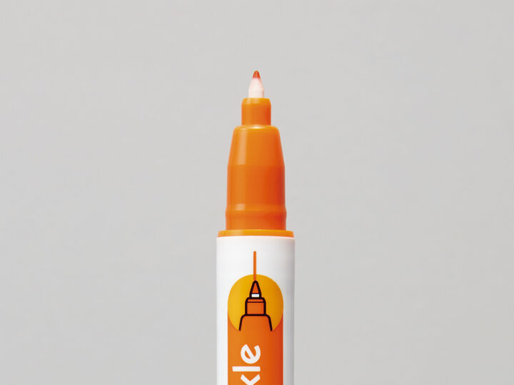 KOKUYO Campus Memorizing Pen Blue/Orange Checkle Bright Color Set