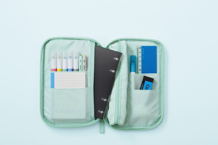 KOKUYO Campus Notebook-Style Pen Case Green