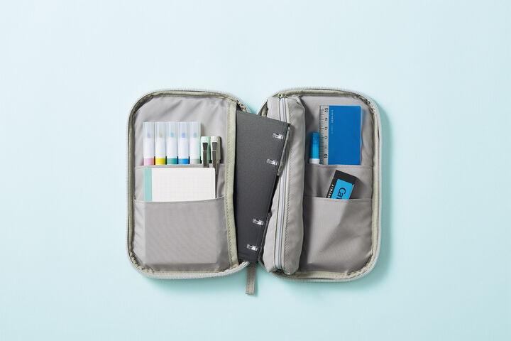 KOKUYO Campus Notebook-Style Pen Case Grey