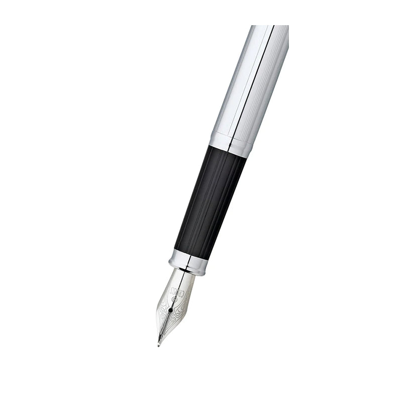 CROSS Century II Lustrous Chrome with Stainless Steel Nib Fountain Pen - Medium