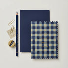 WANDERLUST PAPER CO Greeting Card Blue Gingham Happy Birthday To You