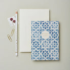 WANDERLUST PAPER CO Greeting Card Blue Tile Birthday Wishes
