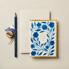 WANDERLUST PAPER CO Greeting Card Delft Flora Happy Birthday Beautiful One