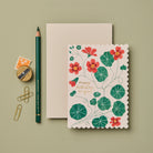 WANDERLUST PAPER CO Greeting Card Nasturtium Happy Birthday To You!