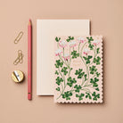 WANDERLUST PAPER CO Greeting Card Clover Good Luck