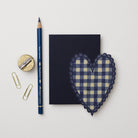 WANDERLUST PAPER CO Blue Heart Mini Card