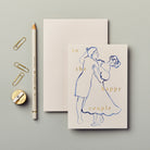 WANDERLUST PAPER CO Greeting Card Figures To The Happy Couple