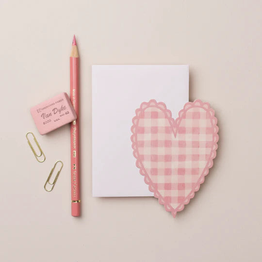 WANDERLUST PAPER CO Pink Heart Mini Card