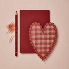WANDERLUST PAPER CO Greeting Card Red Gingham Heart