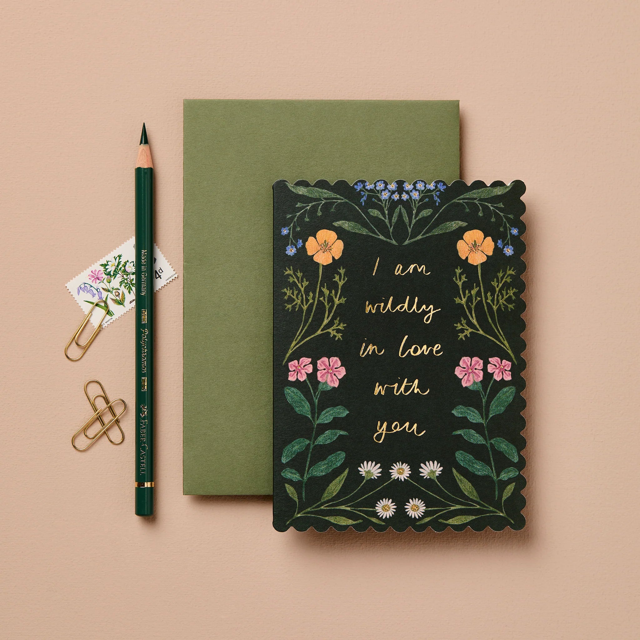 WANDERLUST PAPER CO Greeting Card Wildflower Wildly In Love With You