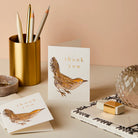 WANDERLUST PAPER CO Mini Card Wren Thank You