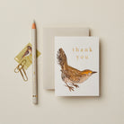 WANDERLUST PAPER CO Mini Card Wren Thank You