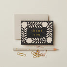 WANDERLUST PAPER CO Mini Card Ink Flora Thank You
