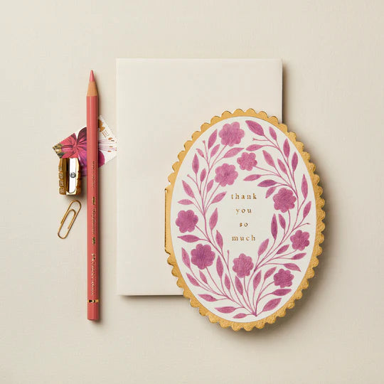 WANDERLUST PAPER CO Greeting Card Violet Flora Thank You So Much